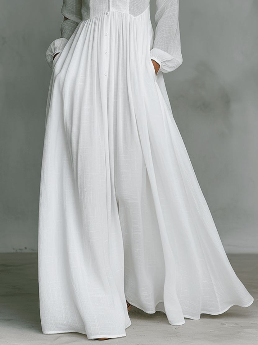 BLANCA | VESTIDO MAXI DE LINO - Aurea Montiel