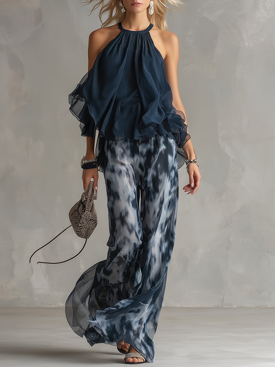 LUDOVICA | COMPLETO ELEGANTE IN CHIFFON