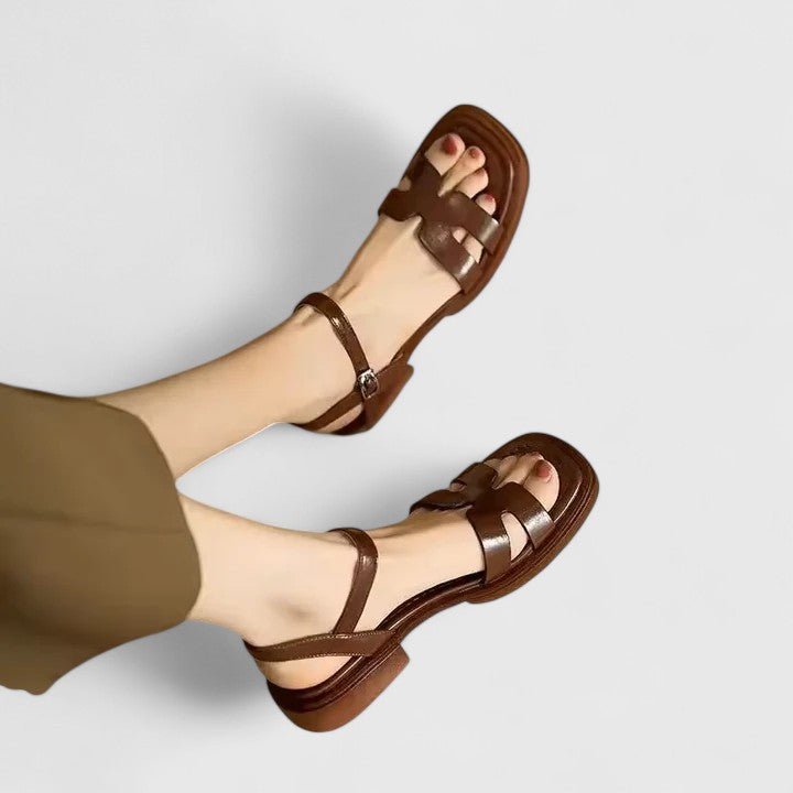 CAELIA | SANDALIAS CON TIRAS - Aurea Montiel