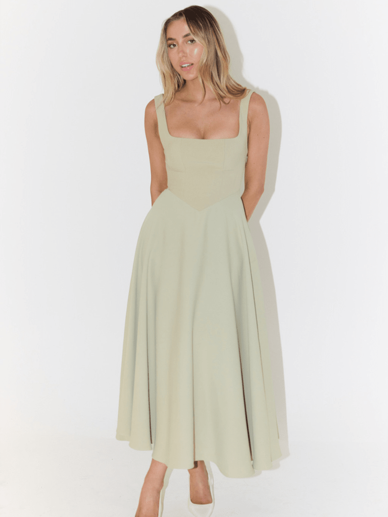 CARLA | VESTIDO MIDI ELEGANTE - Aurea Montiel