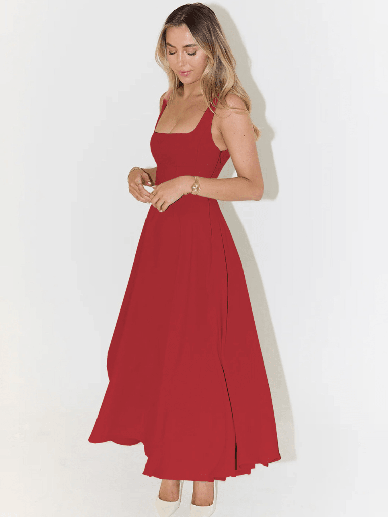 CARLA | VESTIDO MIDI ELEGANTE - Aurea Montiel