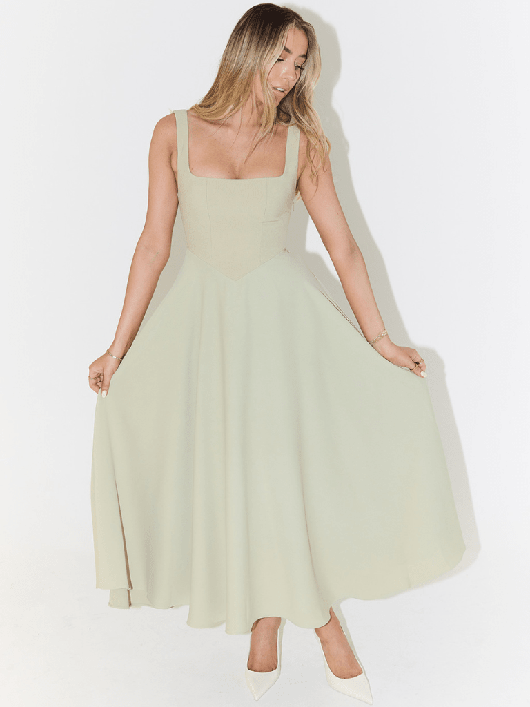 CARLA | VESTIDO MIDI ELEGANTE - Aurea Montiel