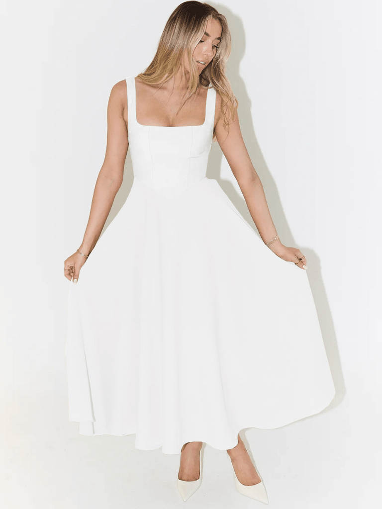 CARLA | VESTIDO MIDI ELEGANTE - Aurea Montiel