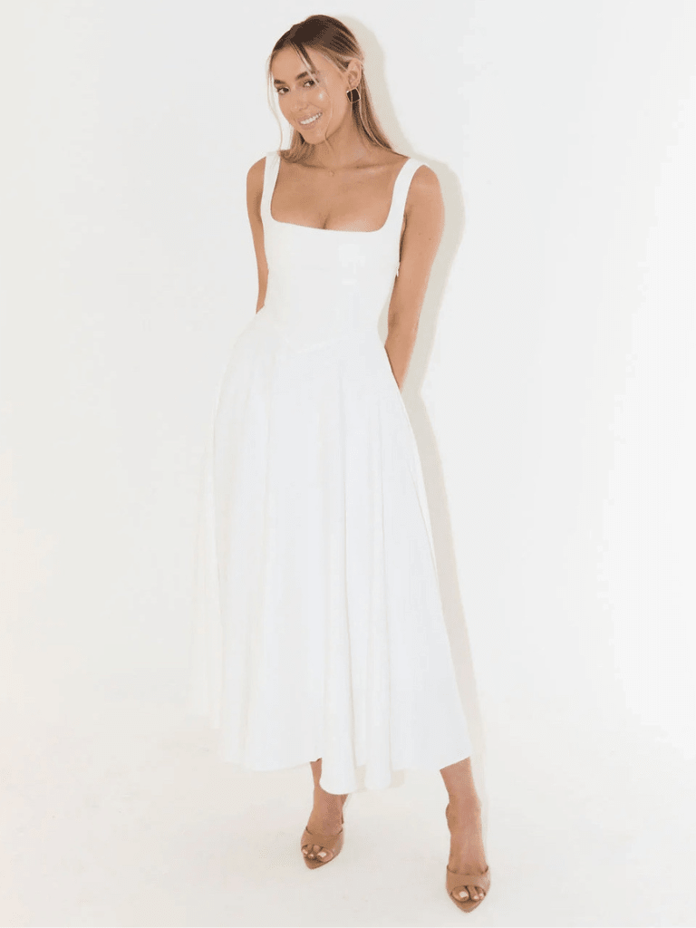 CARLA | VESTIDO MIDI ELEGANTE - Aurea Montiel