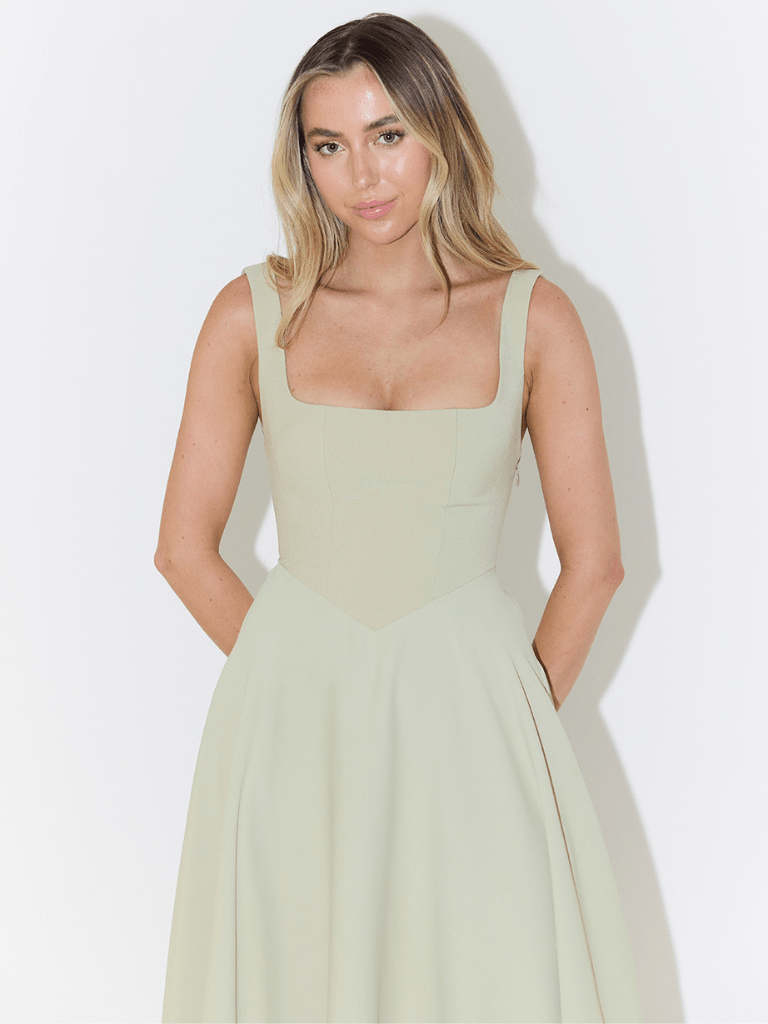 CARLA | VESTIDO MIDI ELEGANTE - Aurea Montiel