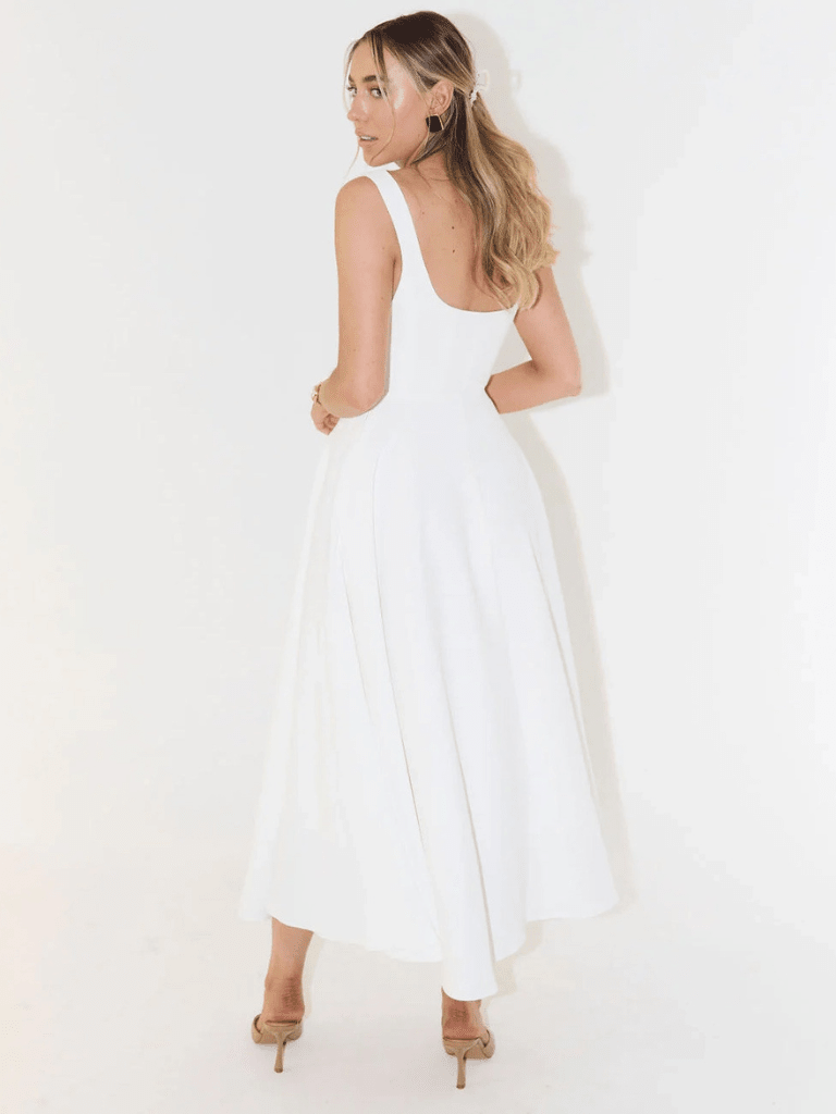 CARLA | VESTIDO MIDI ELEGANTE - Aurea Montiel