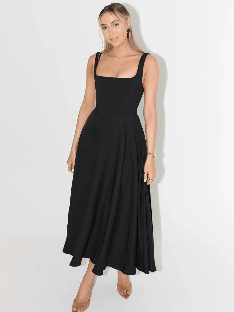 CARLA | VESTIDO MIDI ELEGANTE - Aurea Montiel