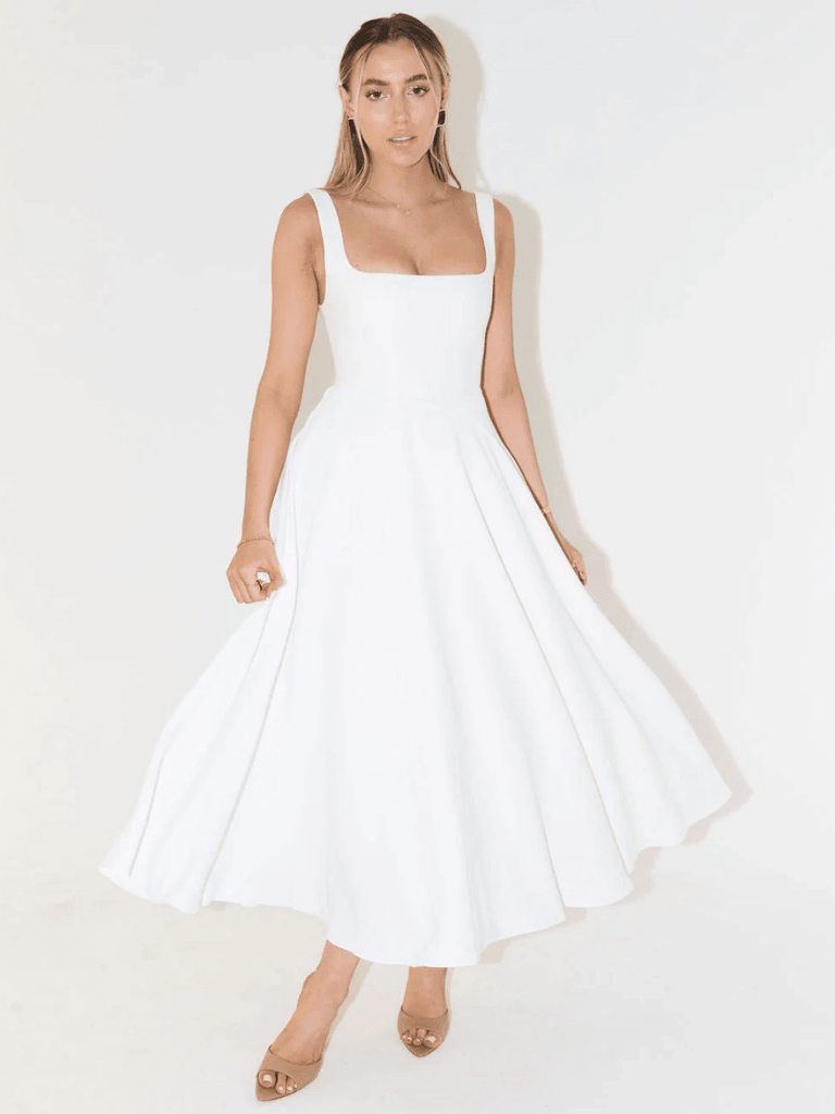 CARLA | VESTIDO MIDI ELEGANTE - Aurea Montiel