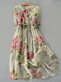 CARMELA | VESTIDO MIDI FLORAL - Aurea Montiel