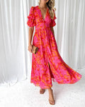 CARMINA | VESTIDO MAXI ESTAMPADO - Aurea Montiel