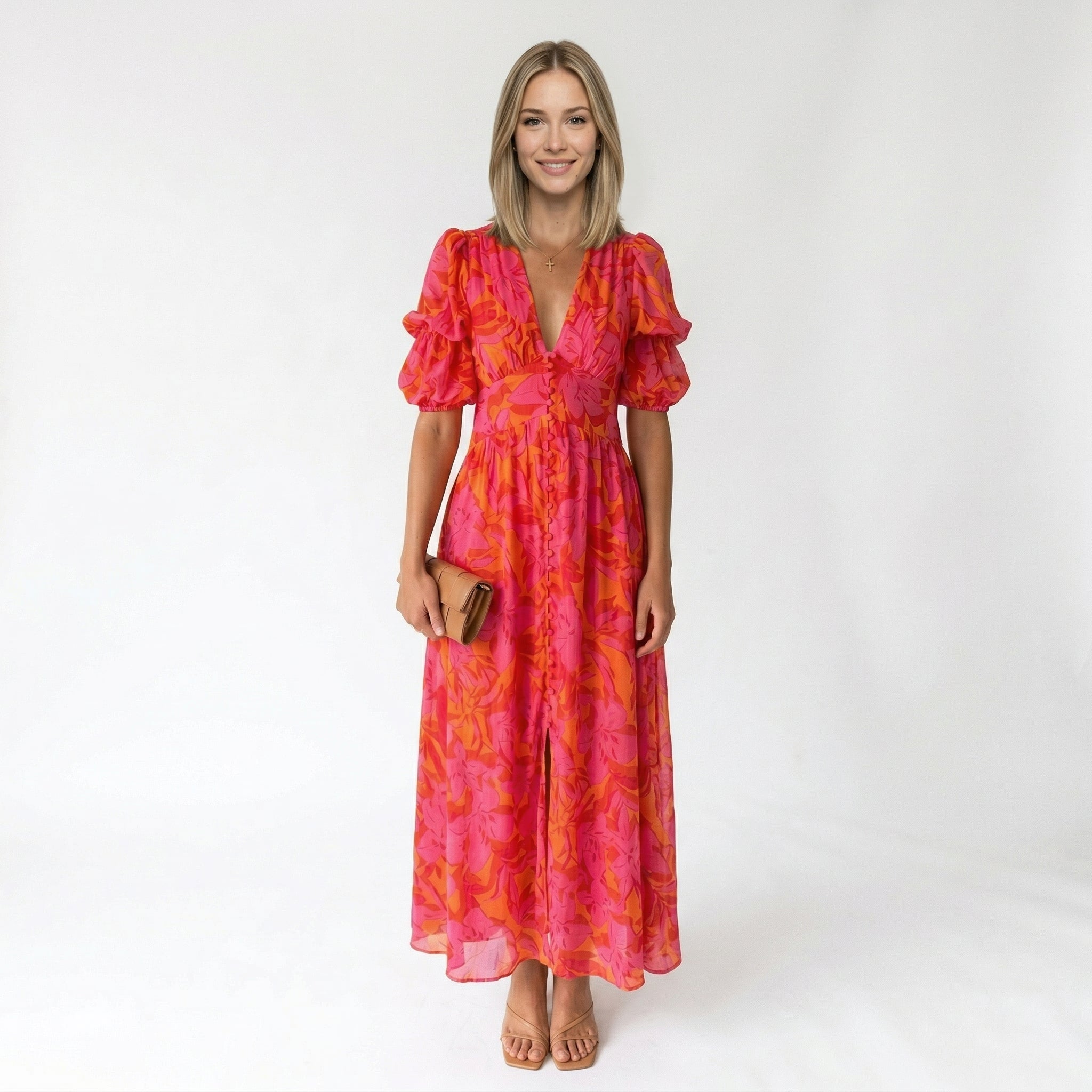 CARMINA | VESTIDO MAXI ESTAMPADO - Aurea Montiel