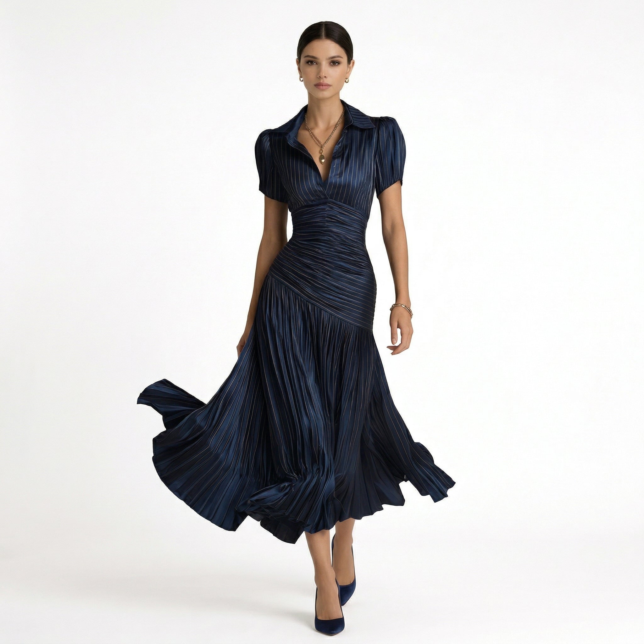 CELIA | VESTIDO SATINADO - Aurea Montiel