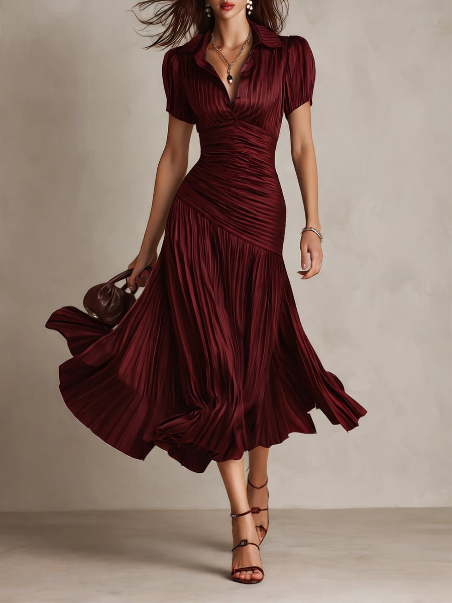CELIA | VESTIDO SATINADO - Aurea Montiel