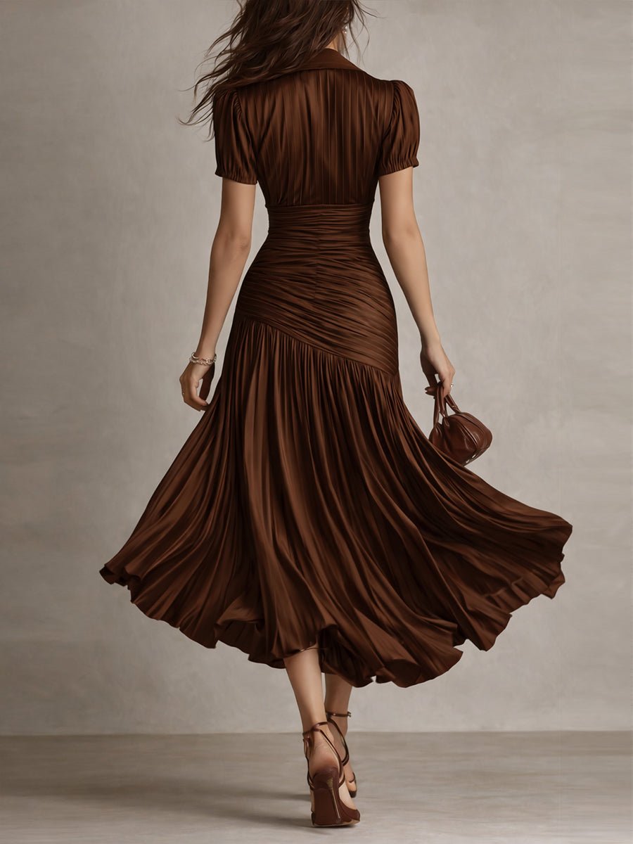 CELIA | VESTIDO SATINADO - Aurea Montiel