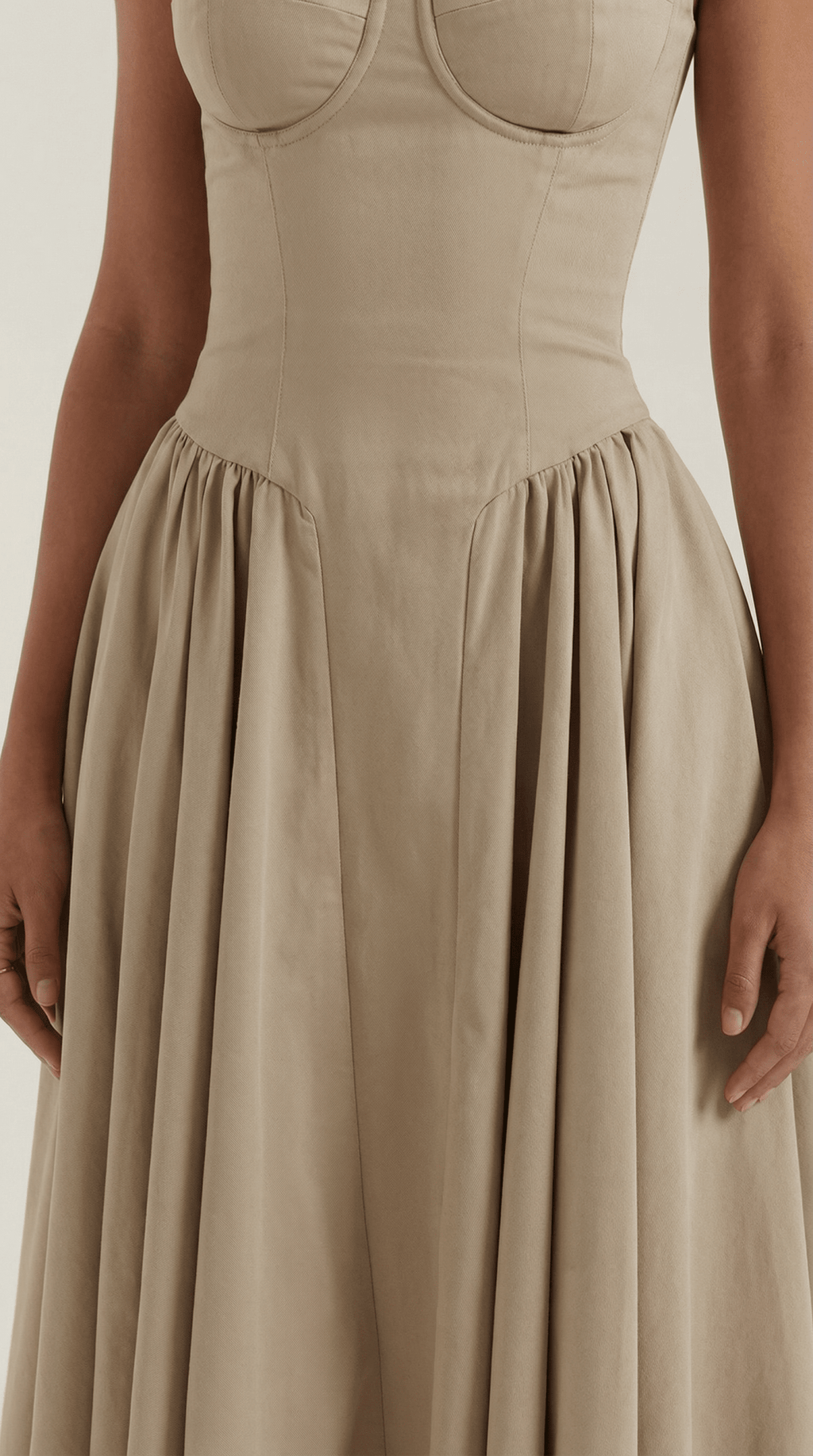 CLAUDIA | VESTIDO MIDI CON CORSÉ - Aurea Montiel