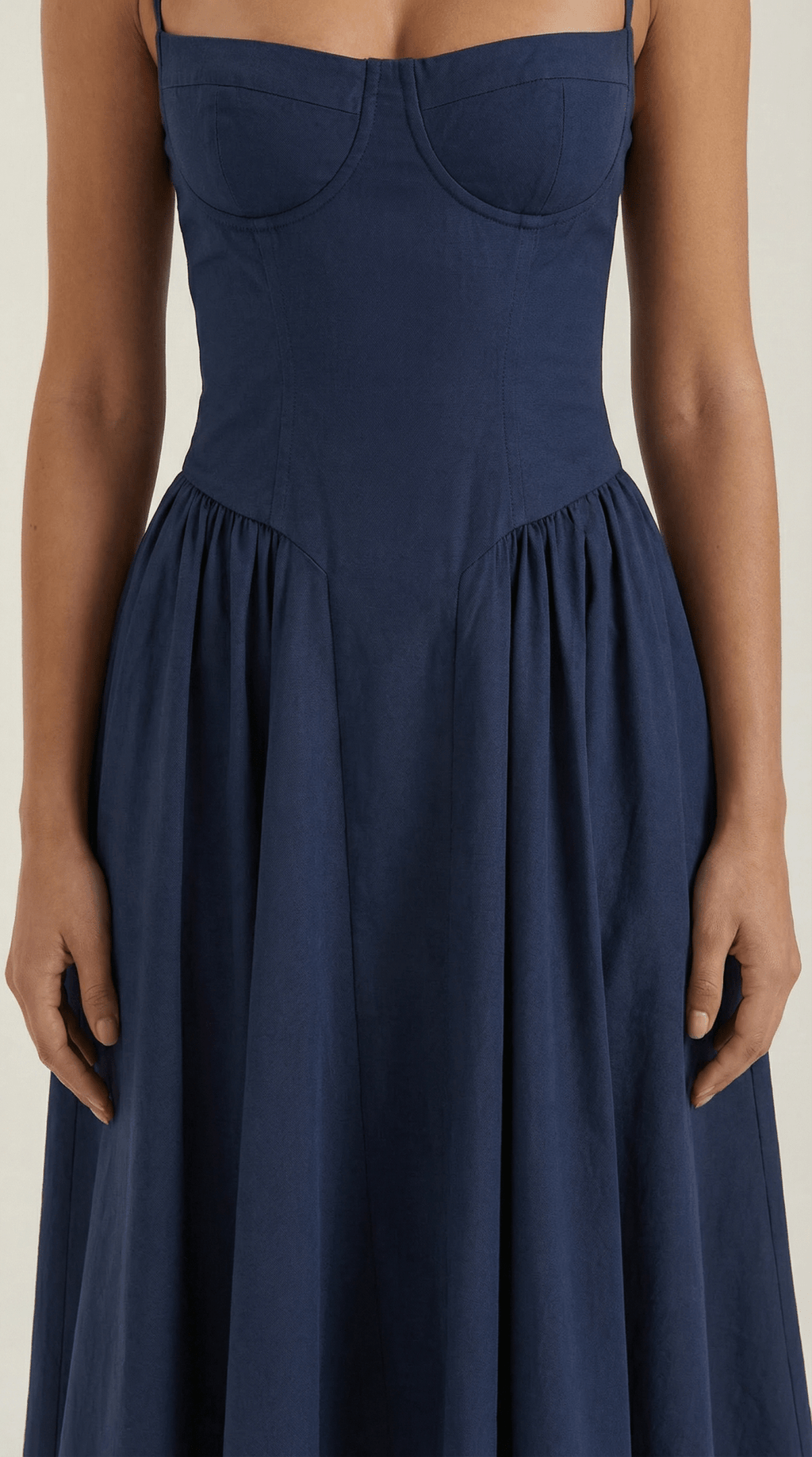CLAUDIA | VESTIDO MIDI CON CORSÉ - Aurea Montiel