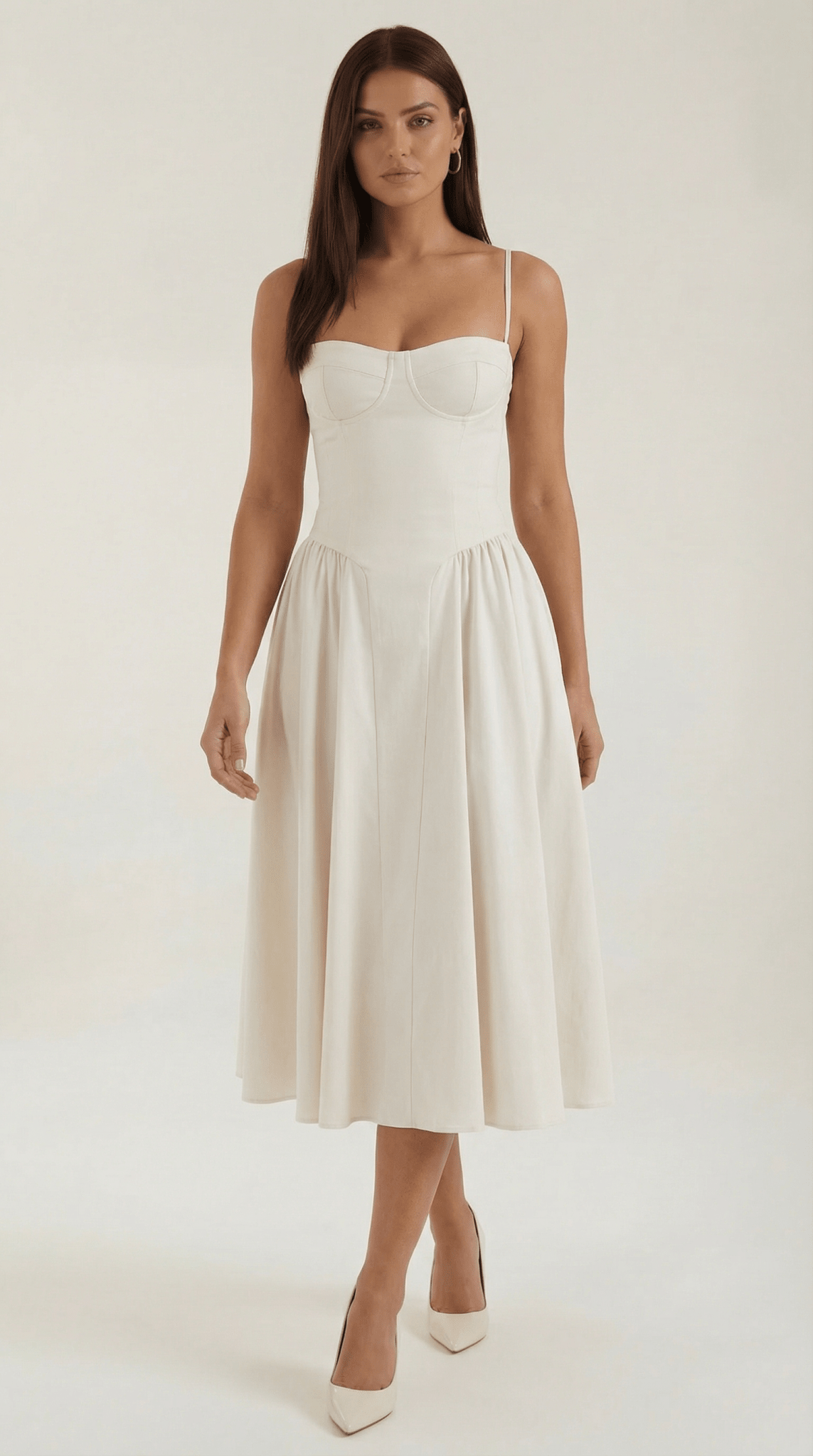 CLAUDIA | VESTIDO MIDI CON CORSÉ - Aurea Montiel
