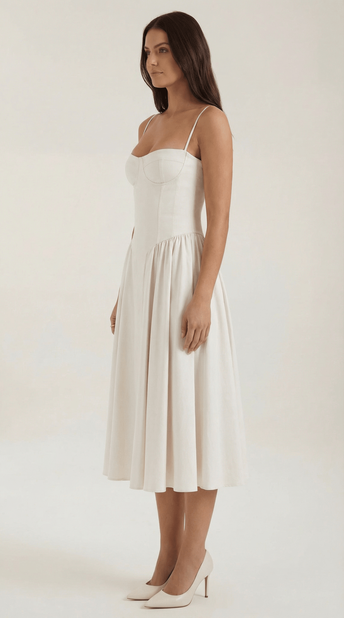 CLAUDIA | VESTIDO MIDI CON CORSÉ - Aurea Montiel
