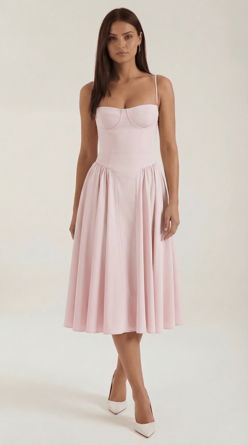 CLAUDIA | VESTIDO MIDI CON CORSÉ - Aurea Montiel