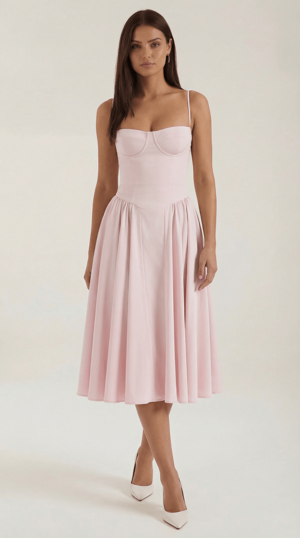 CLAUDIA | VESTIDO MIDI CON CORSÉ - Aurea Montiel