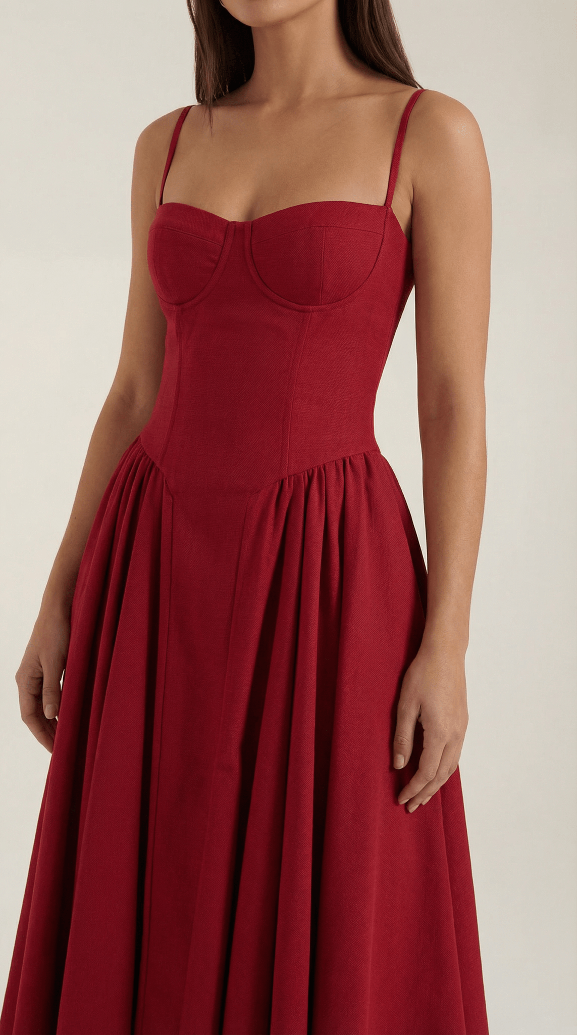 CLAUDIA | VESTIDO MIDI CON CORSÉ - Aurea Montiel