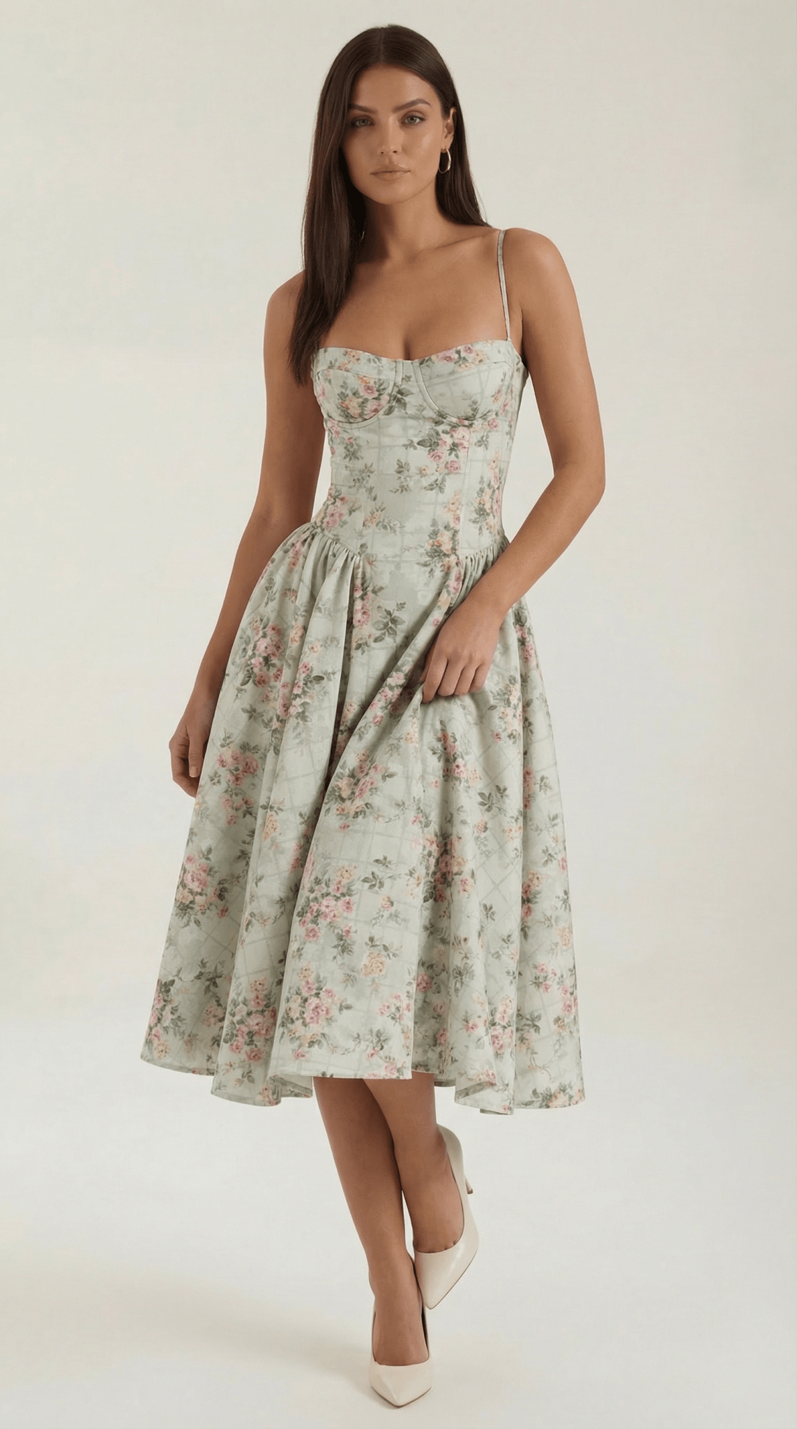 CLAUDIA | VESTIDO MIDI CON CORSÉ - Aurea Montiel