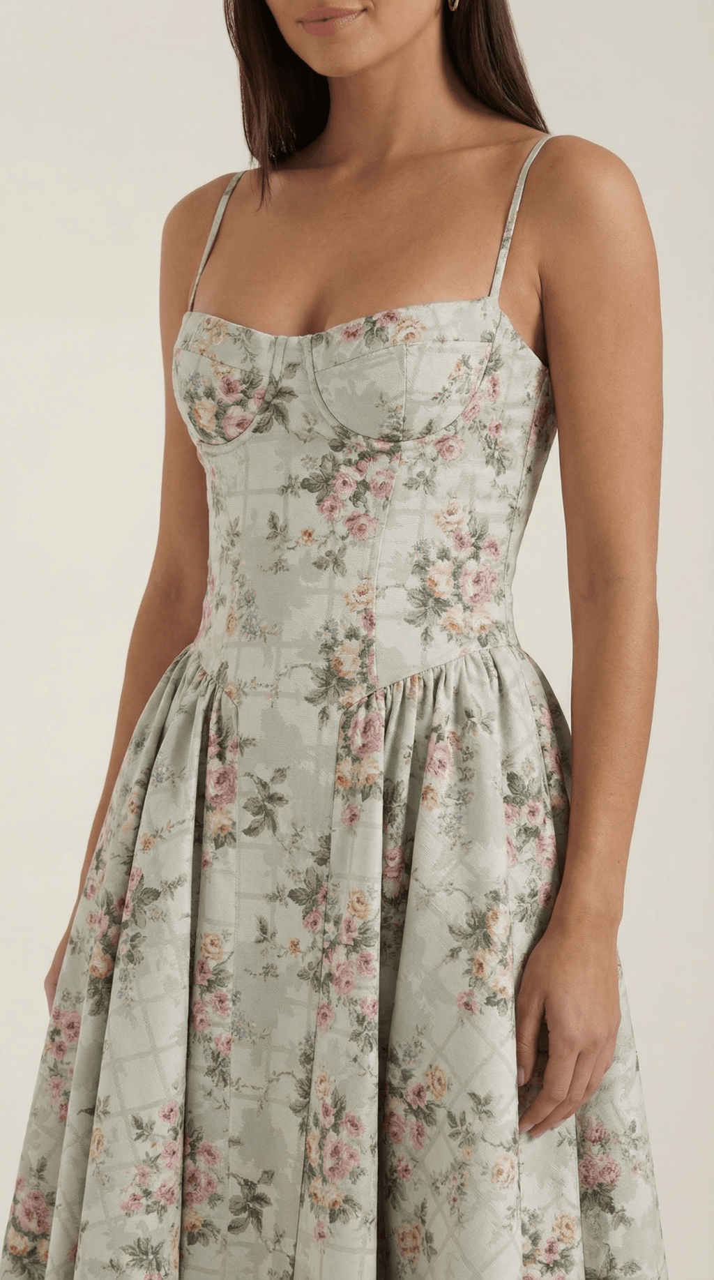 CLAUDIA | VESTIDO MIDI CON CORSÉ - Aurea Montiel