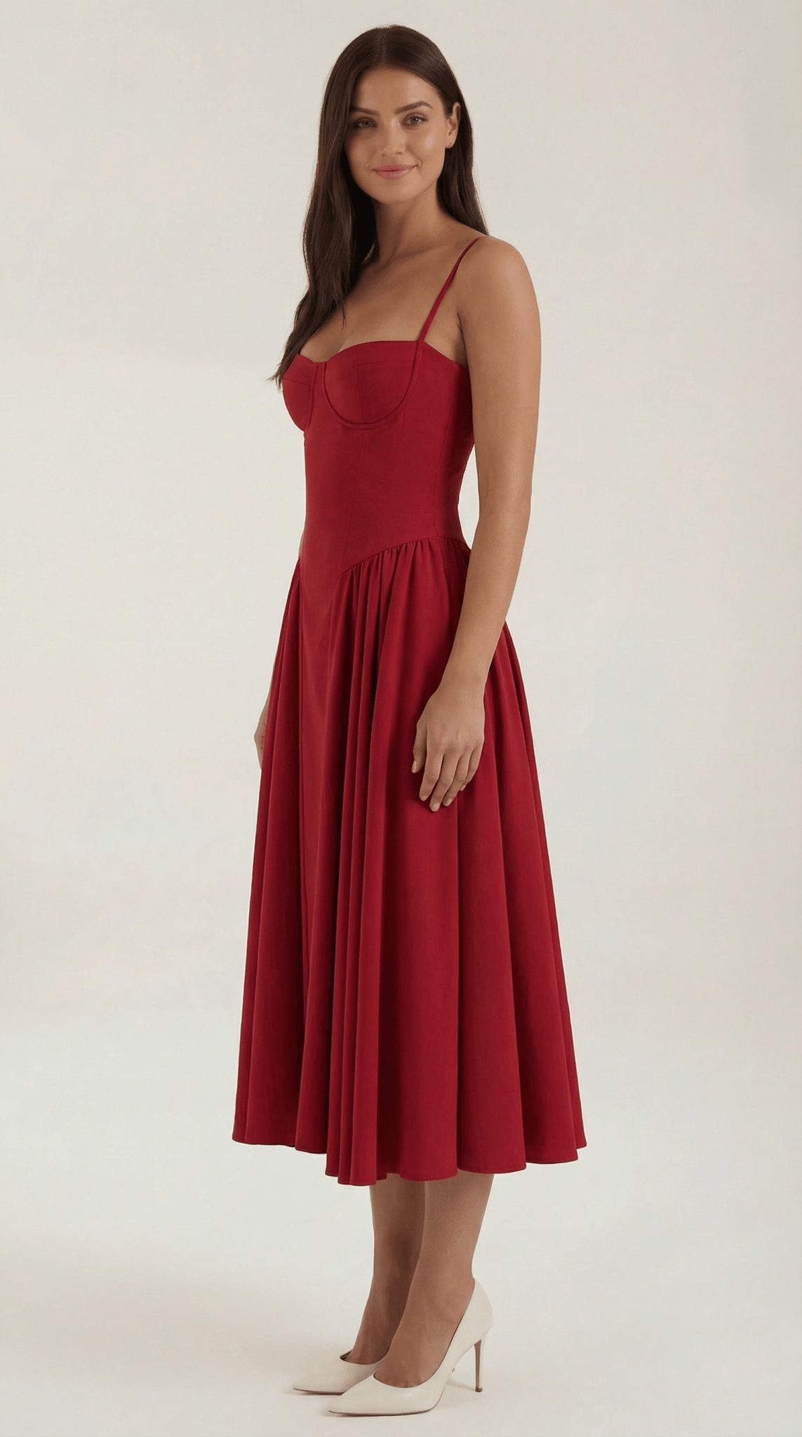 CLAUDIA | VESTIDO MIDI CON CORSÉ - Aurea Montiel
