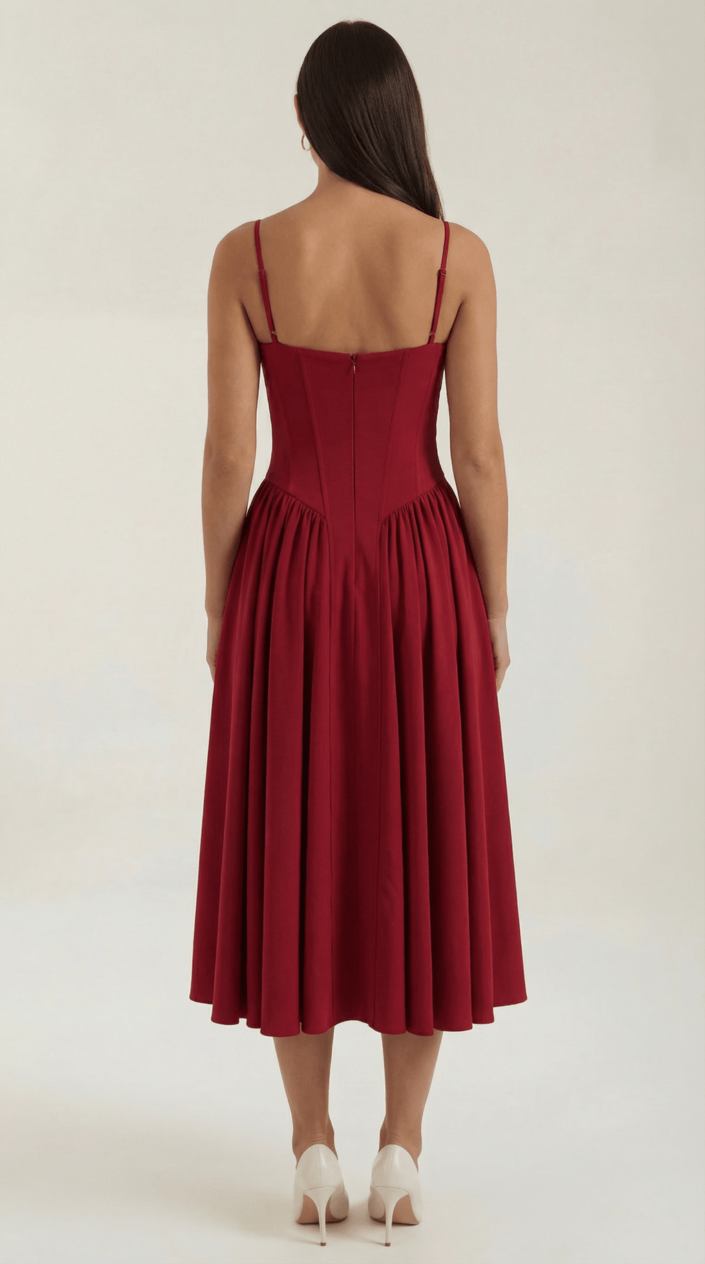 CLAUDIA | VESTIDO MIDI CON CORSÉ - Aurea Montiel