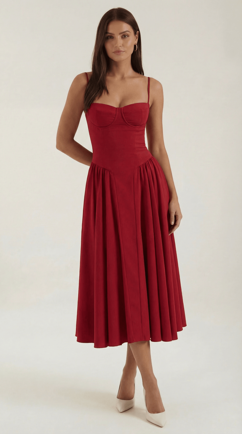 CLAUDIA | VESTIDO MIDI CON CORSÉ - Aurea Montiel