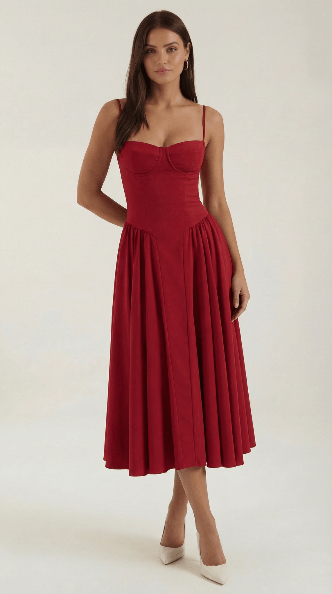 CLAUDIA | VESTIDO MIDI CON CORSÉ - Aurea Montiel