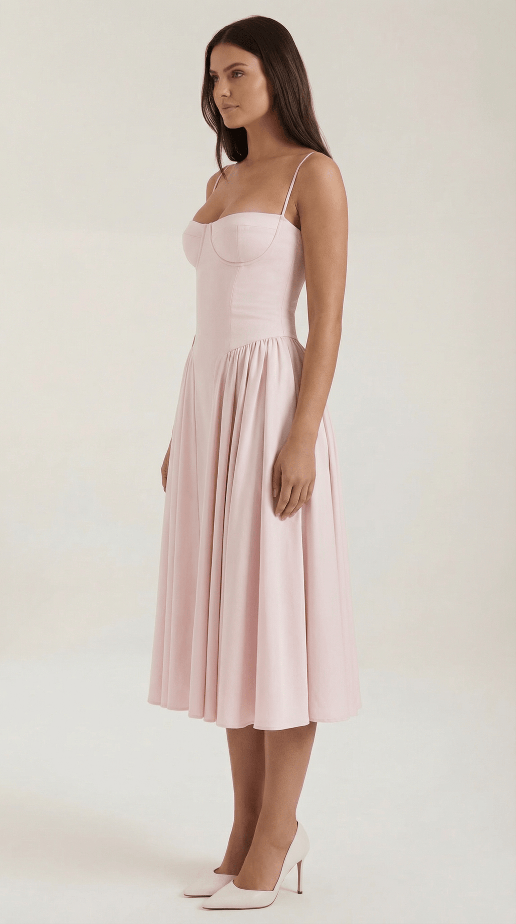 CLAUDIA | VESTIDO MIDI CON CORSÉ - Aurea Montiel
