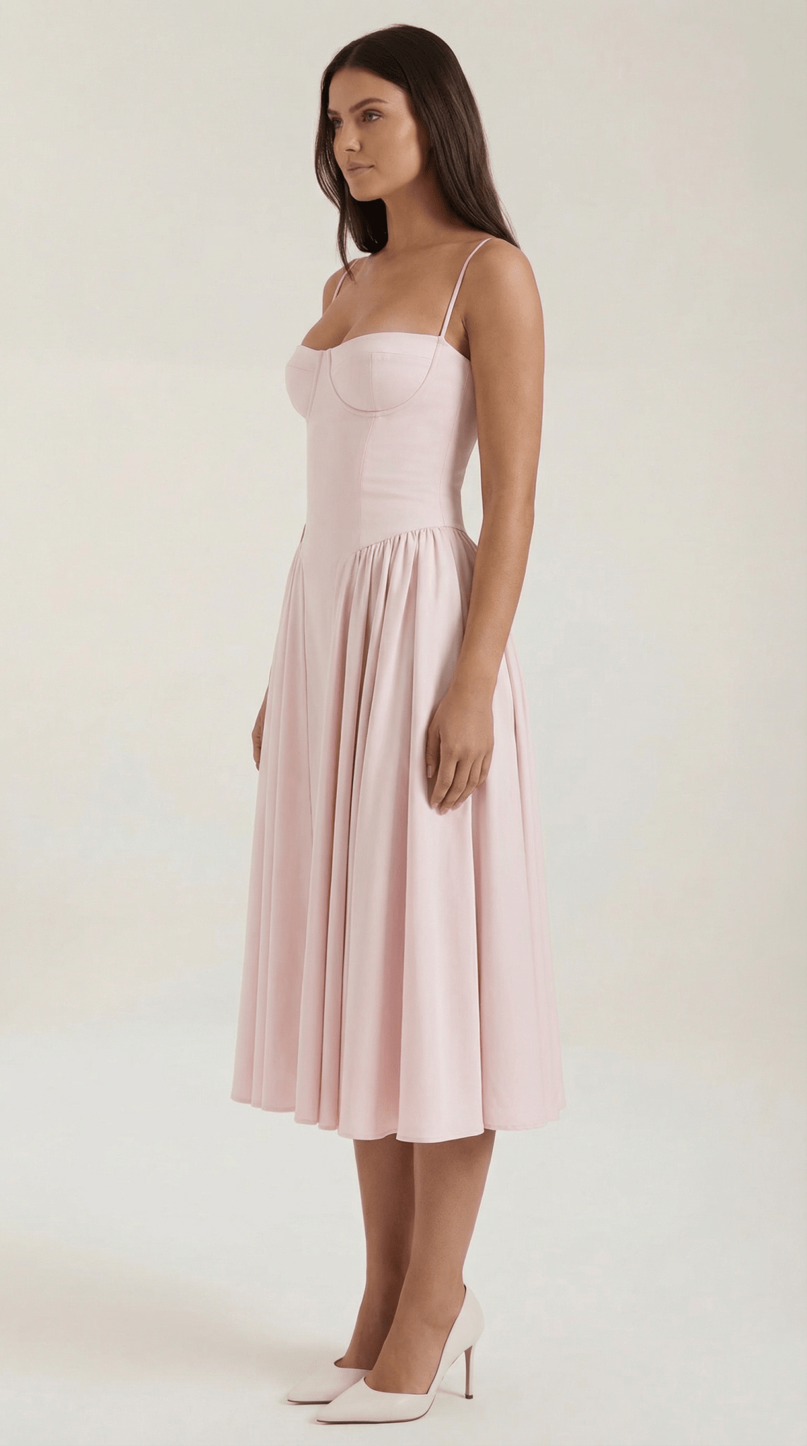 CLAUDIA | VESTIDO MIDI CON CORSÉ - Aurea Montiel