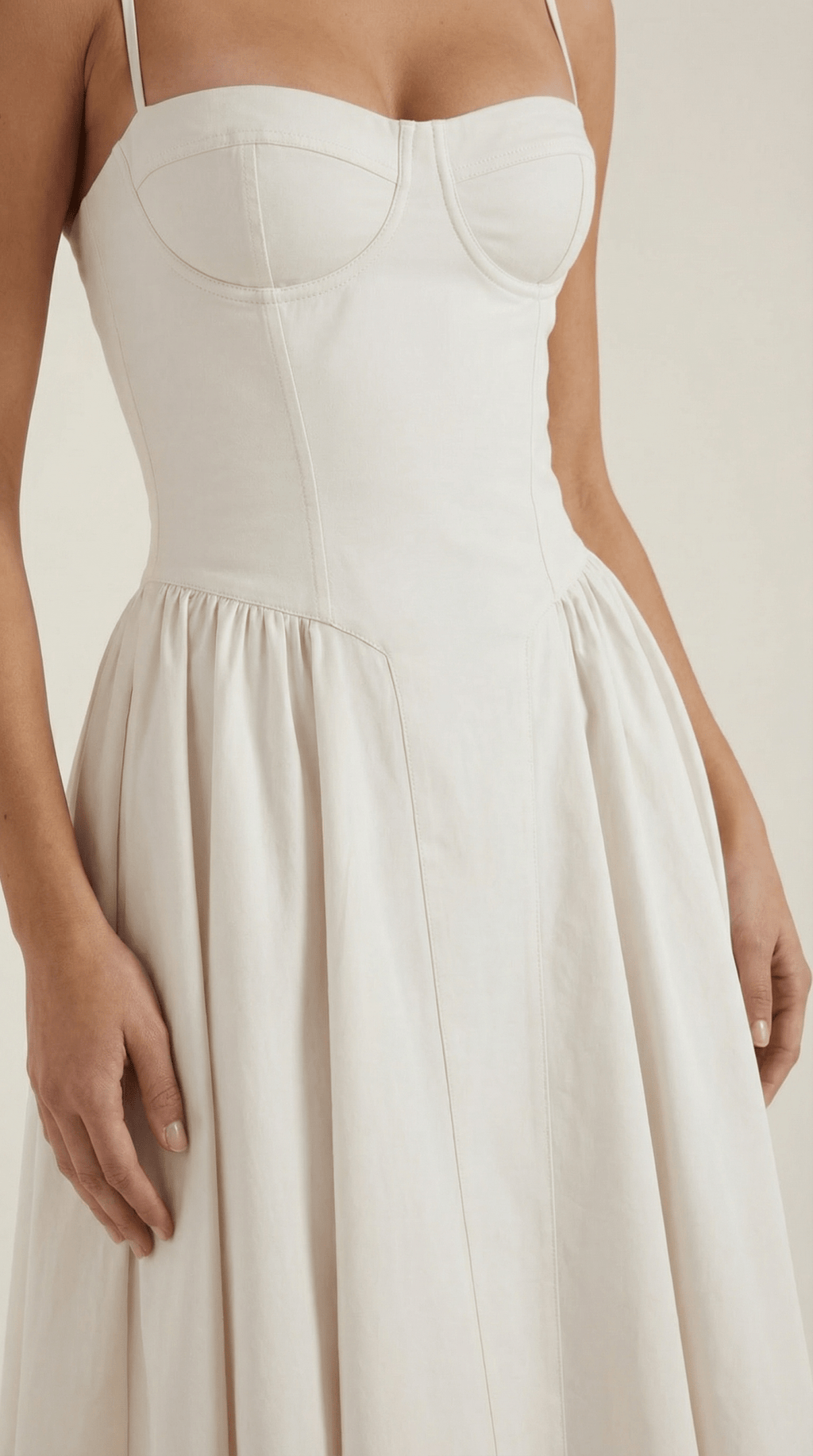CLAUDIA | VESTIDO MIDI CON CORSÉ - Aurea Montiel