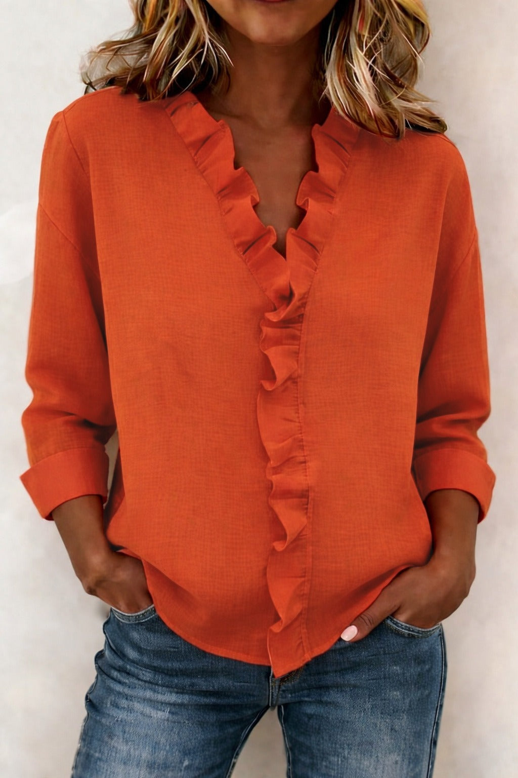 BELLA |  BLUSA CON VOLANTES