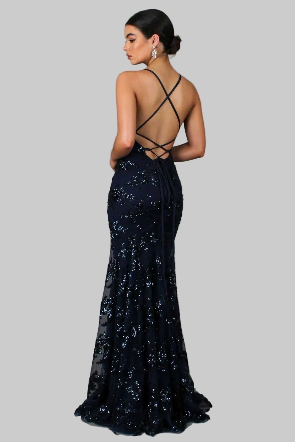 CRISTINA | VESTIDO MAXI LENTEJUELAS - Aurea Montiel