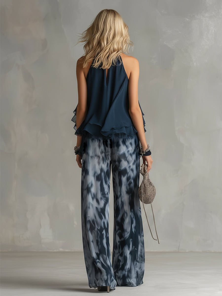 LUDOVICA | COMPLETO ELEGANTE IN CHIFFON