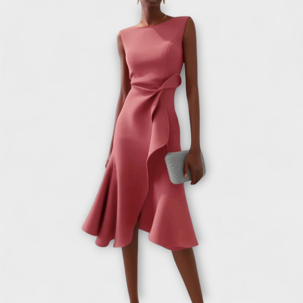 DARLEN | VESTIDO MIDI ELEGANTE - Aurea Montiel