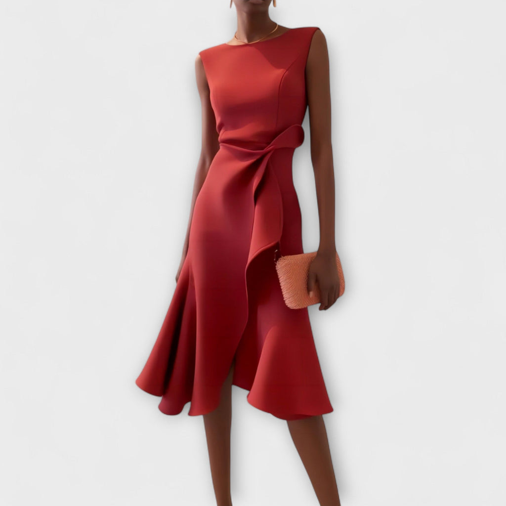 DARLEN | VESTIDO MIDI ELEGANTE - Aurea Montiel
