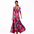 EMILIA | VESTIDO MAXI CON ESTAMPADO - Aurea Montiel