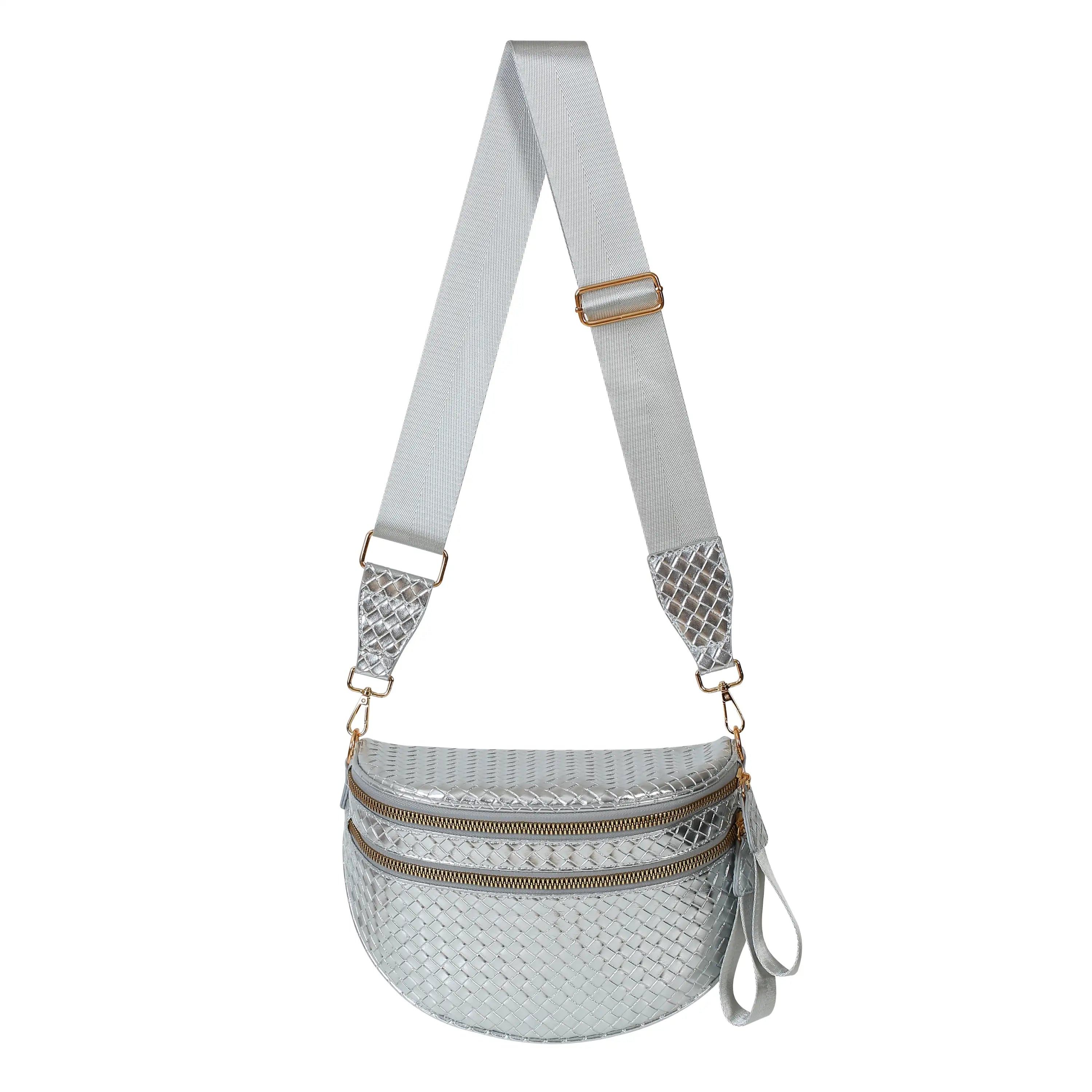 GoFree - Marsupio in Pelle Intrecciata