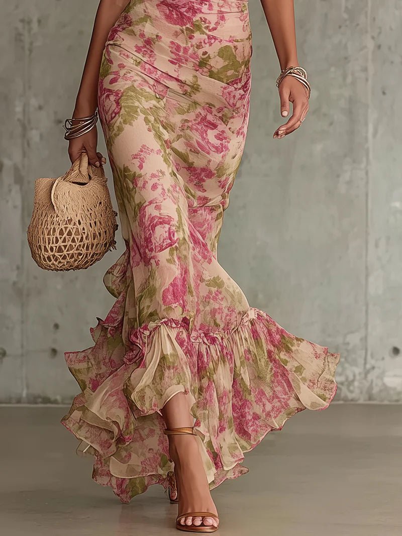 FIONA | VESTIDO MAXI FLORAL - Aurea Montiel