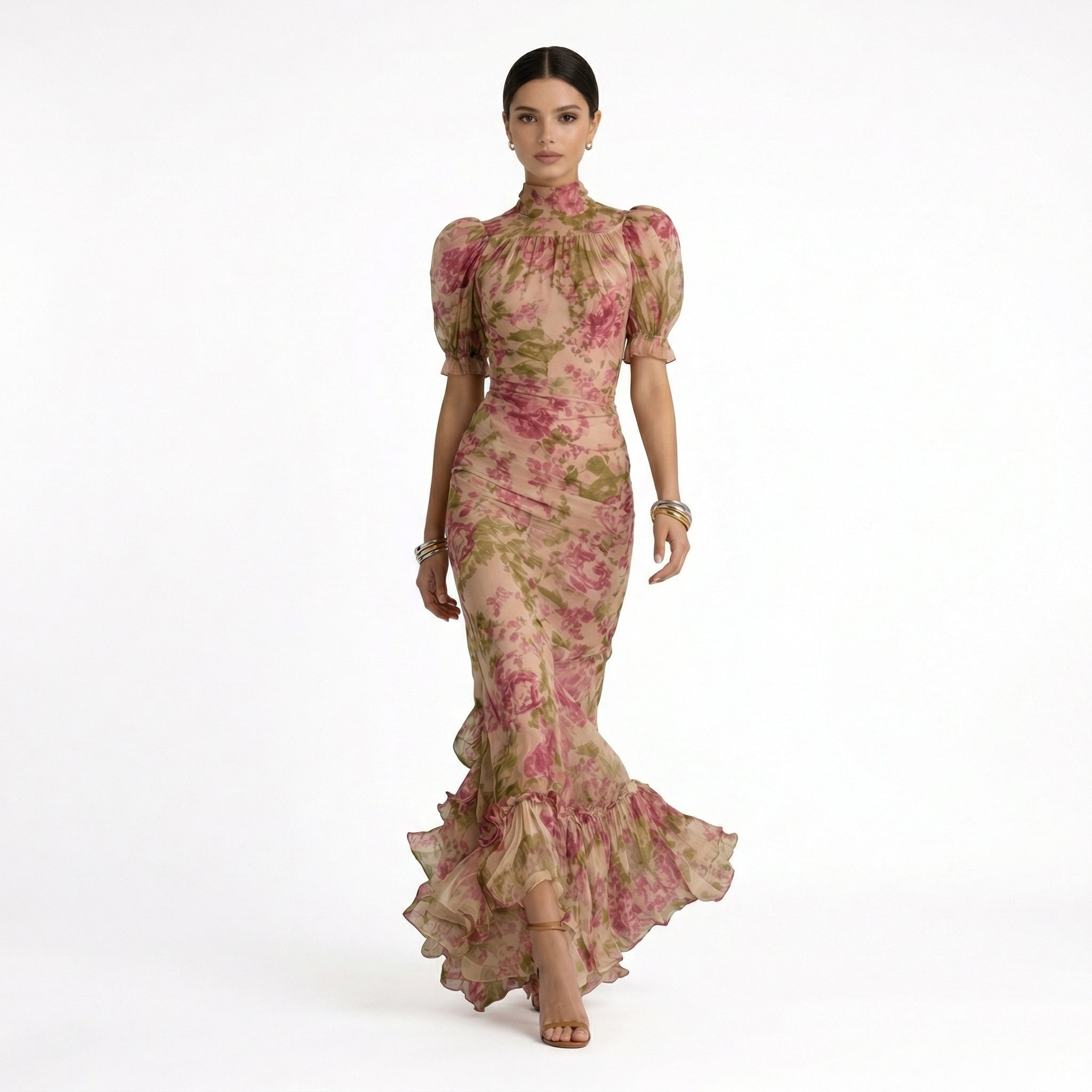FIONA | VESTIDO MAXI FLORAL - Aurea Montiel