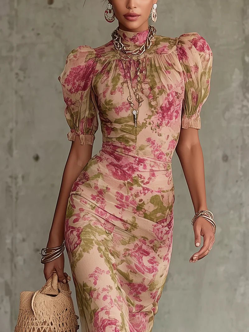 FIONA | VESTIDO MAXI FLORAL - Aurea Montiel