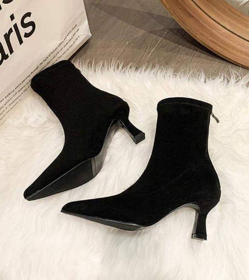 FULVIA | BOTINES DE PIEL CON TACÓN MEDIO - Aurea Montiel