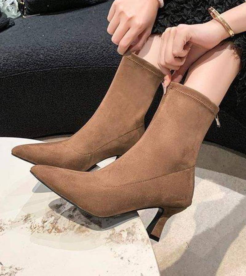 FULVIA | BOTINES DE PIEL CON TACÓN MEDIO - Aurea Montiel