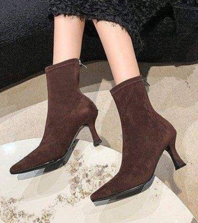 FULVIA | BOTINES DE PIEL CON TACÓN MEDIO - Aurea Montiel