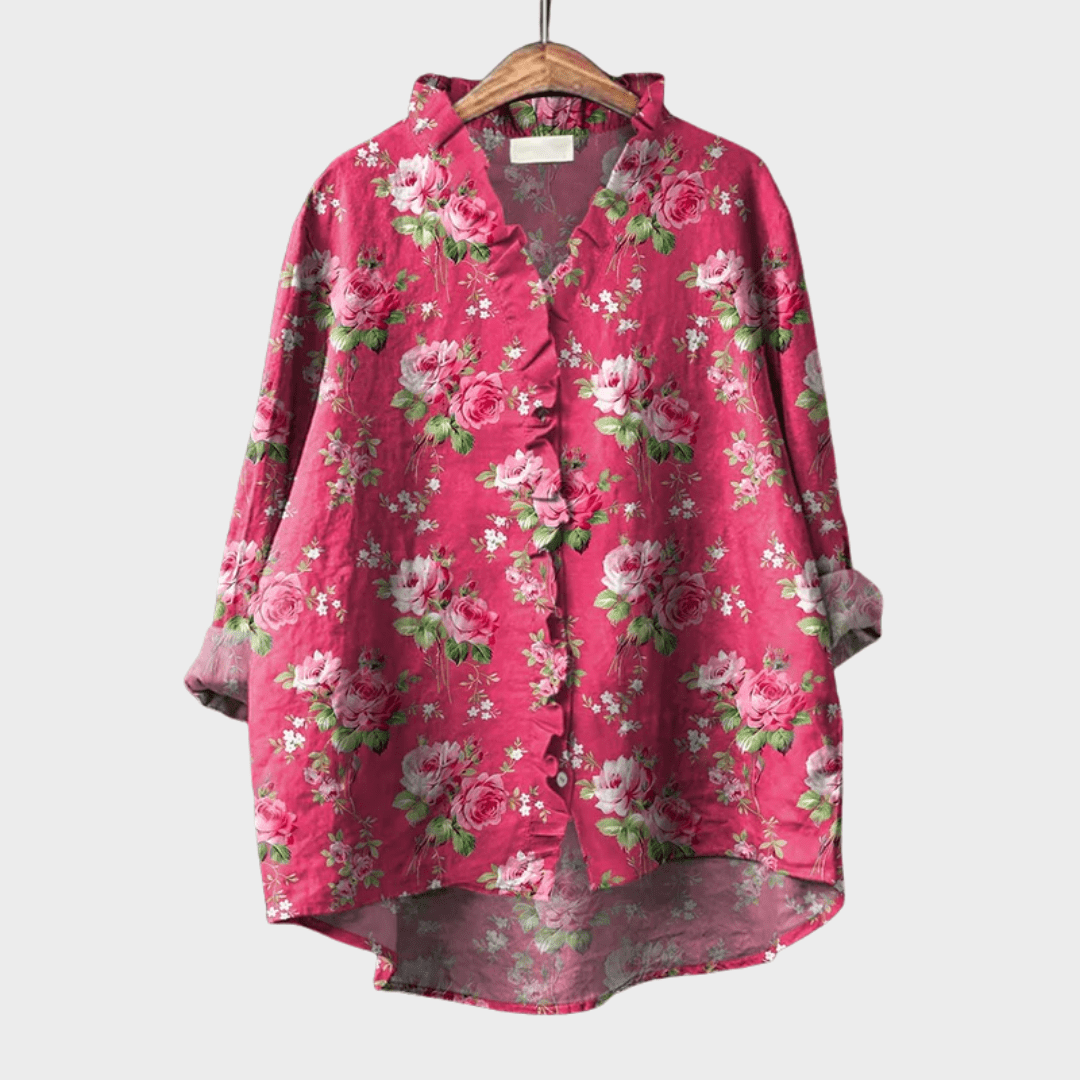GEMA | BLUSA ESTAMPADA FLORAL - Aurea Montiel