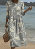 HEMERA | VESTIDO MIDI FLORAL - Aurea Montiel