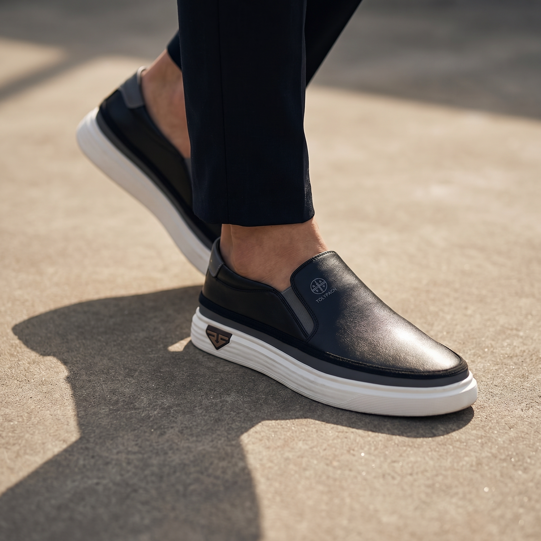 TORINO – Sneakers Slip-On da Uomo in Pelle